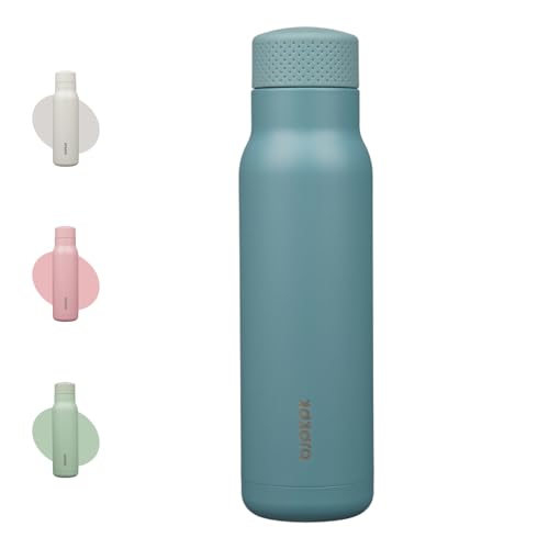 Image of BJPKPK Stainless Steel Water Bottle,21oz insulated Reusable Bottle,Leakproof Metal Thermal Flask Double Wall,Keep Drinks Cold and Hot,Haze Blue