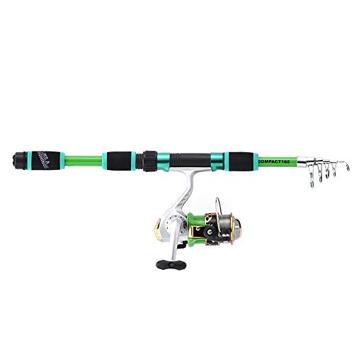 FIVE STAR つりセット COMPACT165SET 子供 初心者向け ロッド リール グリーン 日本国内ブランド