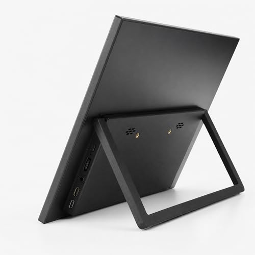 Image of TekGroAml 15.6 inch 1080P FHD IPS Portable LCD Monitor,Dual Speakers | with USB-C Mini HDMI, VESA Mountable for Work & Gaming,Ultra-Slim External Display