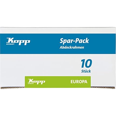 Kopp 401501016 Europa Profi-Pack - Marco embellecedor para Tomas de Corriente Cover