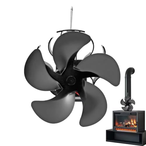 Ventilateur de poêle à bois thermique en aluminium haut de gamme