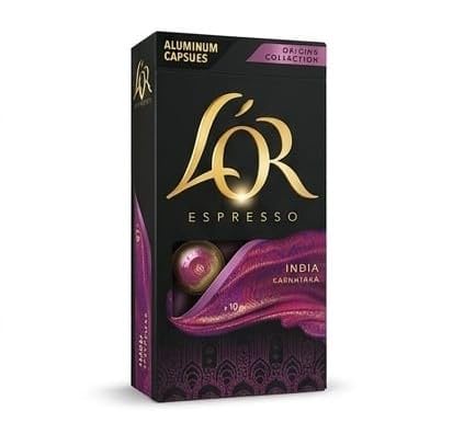 L'OR Espresso India Karnataka Coffee Capsules, By febora, 10 Capsules, 52g | Origins Collection, Aluminum Capsules, Nespresso Compatible, Single Origin, Intense Aroma-image-47