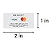300 Credit Card Sticker Signs Stickers, 1 x 2 Inch We Accept Credit Cards Sign Visa MasterCard Forms of Payment Accepted Sign for Billing - 1 Roll of 300 Stickers for Credit Cards