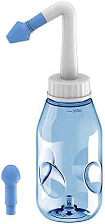 Neti Pot 300ML, Sinus Rinse Nasal Wash Bottle Navage Nasal Irrigation System, Lavage Sinus Cleaner for Adult and Kid, Sinus Rinse Bottle BPA Free Nose Care Rhinitis Nose Allergic and Cold Flu Nursing