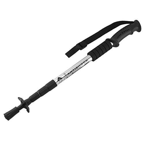 Midgard Teleskop Nordic Walking Stock Silber 1 STK