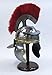 Chop Shop Gear Roman Imperial Gallic Centurion Helmet, Steel Construction, Red Plume, 18 Gauge Metal, Historical Replica, Military Costume