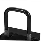 Parliky Antirruido Enganche Remolque Abrazadera Acero Aleación Negro Mate Accesorio Seguro para Carga Transporte
