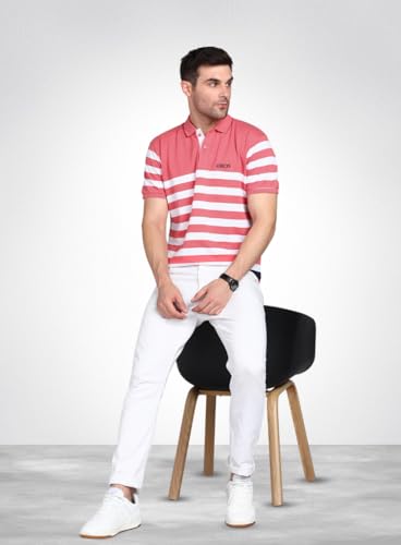 Image of 3BROS Men's Collor Neck Polo T-Shirt, Anti Stain and Half Sleeves, Cotton Blend, Regular Fit Tshirt for Men || Mens t Shirt