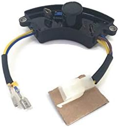 ITACO Generador de 2500 vatios AVR Regulador de Voltaje Automático Rectificación Generador AVR 2.5KW Plástico Negro Media Luna