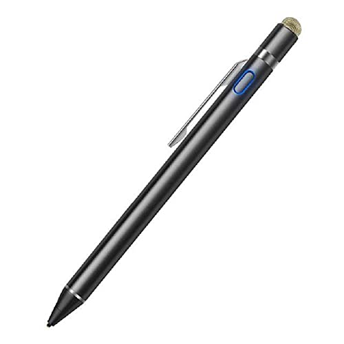Stylet universel contre les rayures avec pointe caoutchouc pour tablette noire USB
