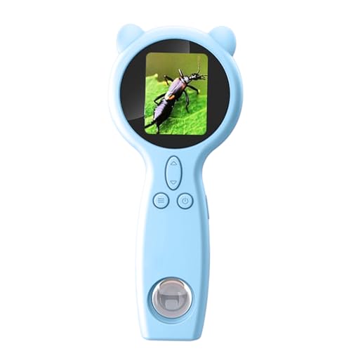 Microscopio Tascabile Digitale Ingranditore Portatile Per Bambini Lente DIngrandimento HD 50x Con Fotocamera Ideale Per Esplorazioni Scientifiche Natura Studio E Regali Educativi 7.8 pollici
