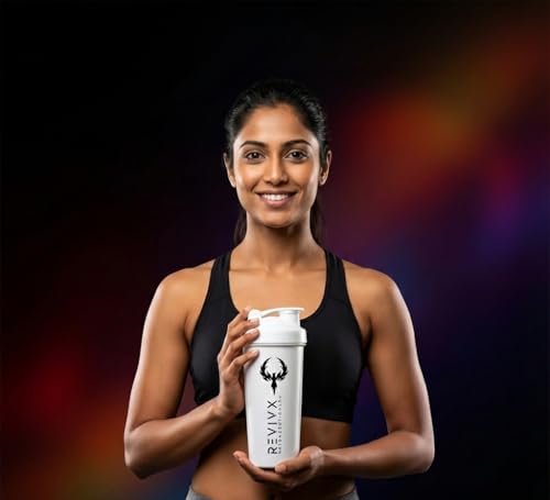 Image of Protein Shaker Bottle 700ml BPA-Free Leakproof Gym Shaker for Fitness & Workouts (White)