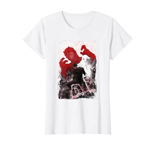 Marvel Daredevil and Kingpin T-Shirt, Women, White, XX-Large