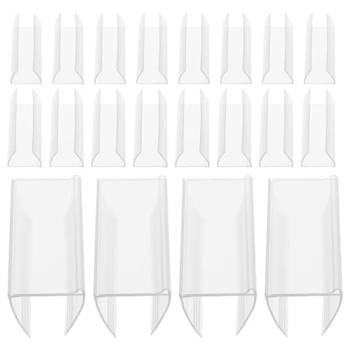 YIXANNX Portaetiquetas de plástico PVC Resistente para Etiquetas de Precio, fáciles de Instalar, Transparentes para estanterías. Amplio Surtido de 50