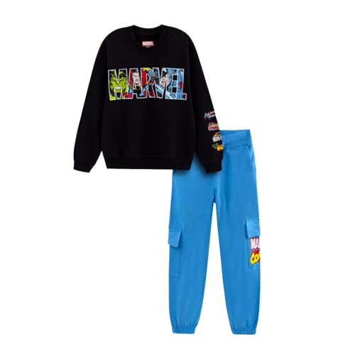 Image of Nap Chief Kids Official Superheros Printed Cotton Co ord set for Boys & Girls, Sweatshirt and Joggers Clothing Set for Casual Wear
