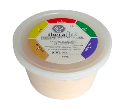 PASTA MODELLABILE PER LA RIEDUCAZIONE DELLA MANO THERAFLEX PUTTY - Confezione gr. 454 (Beige - Extra Leggero)