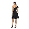 JASAMBAC Homecoming Dresses for Juniors 1950's Dresses for Women One Shoulder Cocktail Dress Wedding Guest Black XL