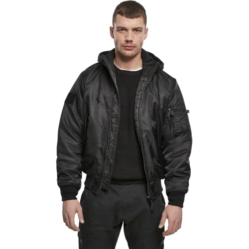 Image of Brandit Men's MA1 Sweat Hooded Jacket Olive /Gray