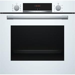 Bosch HBS534BW0B Serie 4 Built-in Oven with EcoClean Direct, Cleaning Assistance, 3D Hotair and LED display, 60 x 60 cm…