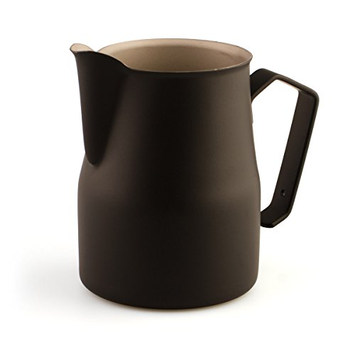 Metallurgica Motta 800798603 Motta Stainless Steel Black Coated Frothing Pitcher, 25.4 Fl. Oz, Floz