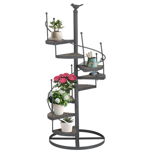 Étagère à fleurs support à plantes intérieur extérieur en métal - 2