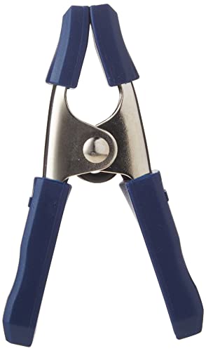 Image of IRWIN Tools QUICK-GRIP Metal Spring Clamp, 1-Inch (222601) , Blue (Pack of 2)