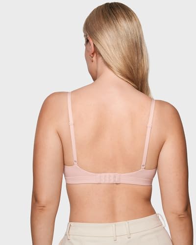 Image of INLYRIC Women's Inbarely Triangle Bralette Comfortable Unlined V Neck Wireless Smoothing Bra Top Stretch