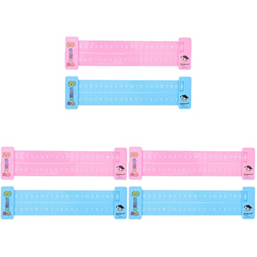 NUOBESTY 6 Pièces Enfants Nombre de Décomposition Correspondant Jouet Enfants Nombre Règles Règle de Décomposition Numérique Règles Portable Enseignement