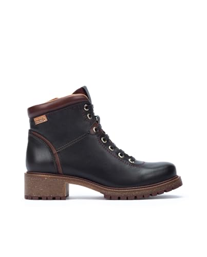 PIKOLINOS Flat Ankle Boots Leather Aspe for Woman