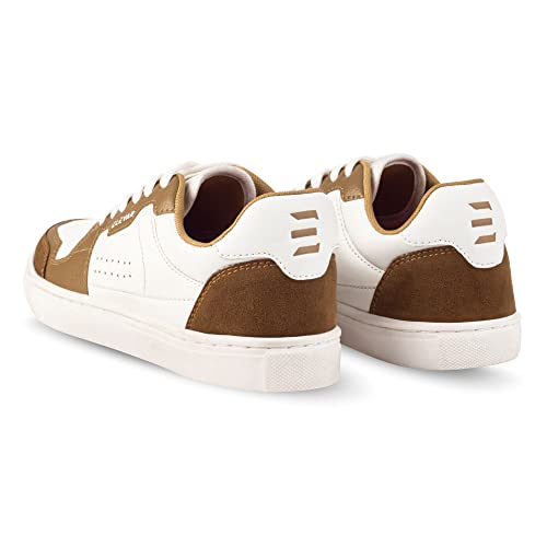 Image of ELEVAR Court Low Men's White Casual Sneaker Shoes -Low Top Stylish and Comfortable