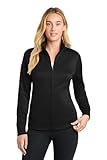SPORT-TEK Women's Sport-Wick Fleece Full Zip Jacket | Fleece Jacket for Women, Lightweight Workout Zip Up for Spring