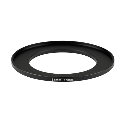 Image of 55-77mm Step-Up Ring Adapter, 55mm to 77mm Step Up Filter Ring for 55mm Lens Install 77mm ND CPL UV Camera Lens Filter(55mm-77mm)