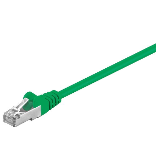 Preisvergleich Produktbild Goobay 60182 CAT 5e Patchkabel, F / UTP, Grün