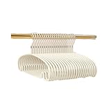 HOTTAOC kleiderbügel Kleiderbügel aus Eisen, 10 Stück, Keine Schulterbeulen, Anzugbügel, robust, platzsparend, zum Aufhängen, Organizer für Pullover, Mäntel Klassische Kleiderbügel