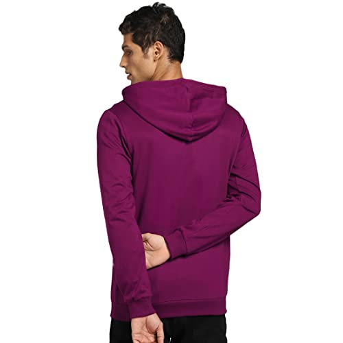 Image of Bewakoof Men Colorblock Long Sleeve Hooded Sweatshirt