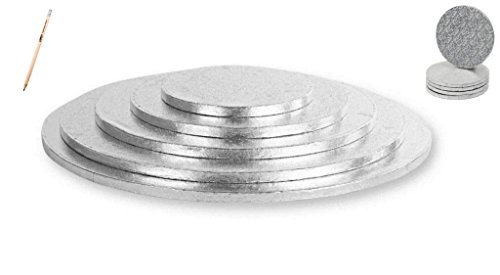 Silber Gold 16cm 21cm 25cm 30cm Cake Deko 8 Cake Board Sets Kuchenplatte Tortenplatte Queta Cake Board