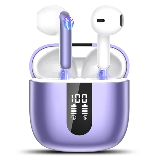 Bluetooth Kopfhörer, In Ear Kopfhörer Kabellos Bluetooth 5.4 Kabellose Kopfhörer mit 4 Mic, 2025 Kabellose Kopfhörer 50 Std ENC Noise Cancelling Earbuds Tiefer Bass, IP7 Wasserdicht Ohrhörer, USB-C