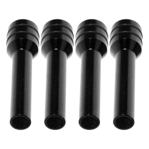 Pomos de perno para cerradura de coche negro en aleación de aluminio para seguridad interior