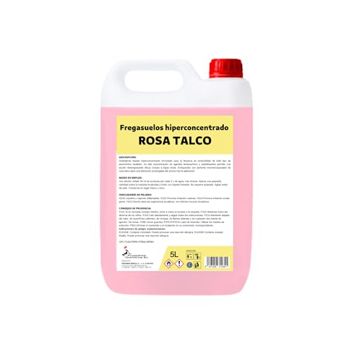 Fregasuelos Rosa Talco 5L – Limpieza Profesional con Perfume...