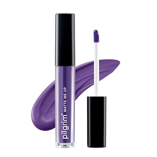 Image of Pilgrim Liquid Matte Lipstick - Purple Lust | Lipstick for Women with Hyaluronic Acid & Spanish Squalane | Transferproof, Long Lasting & Non Drying with Hydrating Ingredients 3gms