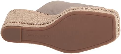 Karl Lagerfeld Paris Women's Corissa Slip on Espadrille Wedge Sandal, Champagne, 10 | Image 3