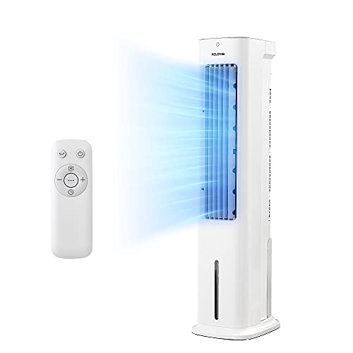 PELONIS Air Cooler, Tower Fan & Humidifier with 60° Oscillation, 7H Timer, 3in1 Evaporative