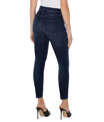 Liverpool Women's Gia Glider Pull-on Exposed Button Fly Ankle Skinny in Cornell3