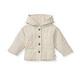 Burt's Bees Baby Baby Sweatshirts, Lightweight Zip-up Jackets Hooded Coats, Organic Cotton, Quilted Oat
