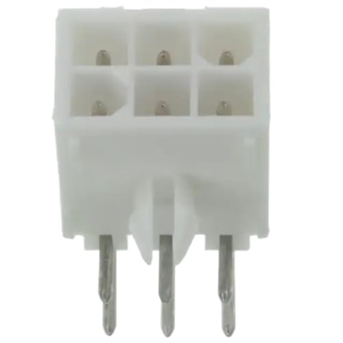 Pack of 5 1-770969-1 Connector Power HDR 6 POS 4.14mm Solder RA Thru-Hole 6 Terminal 1 Port