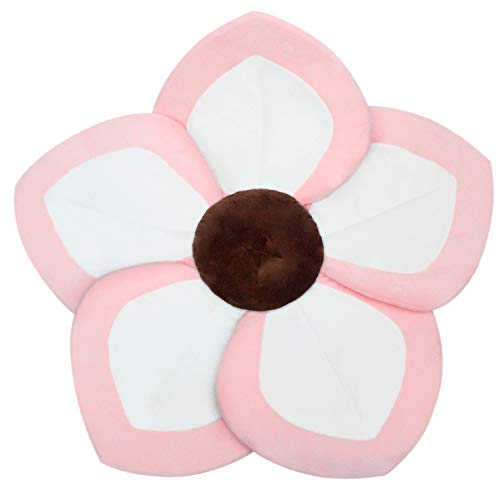 Image of Baby Bath - Flower Baby Bath Pad Infant Bathtub Mat for Bathtub Tub Sink (Whitepink)