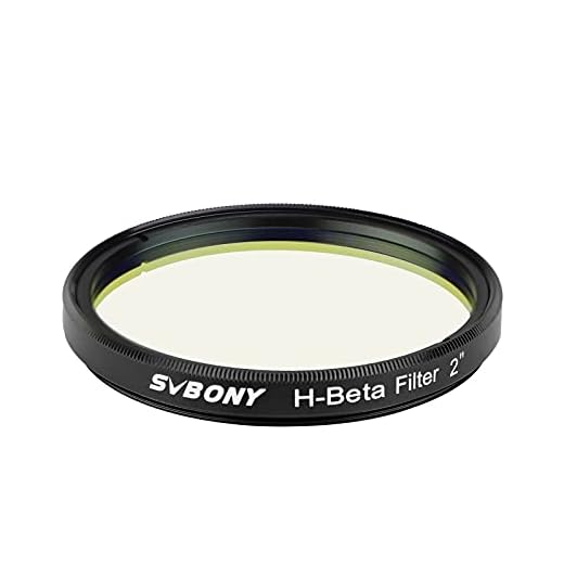 SVBONY SV132 Telescope Filter, 2 inches H-Beta Narrowband Filter, 25nm Visual Nebulosity Eyepiece Filter, for Horsehead Nebula California and Cocoon Nebulae in Dark Skies