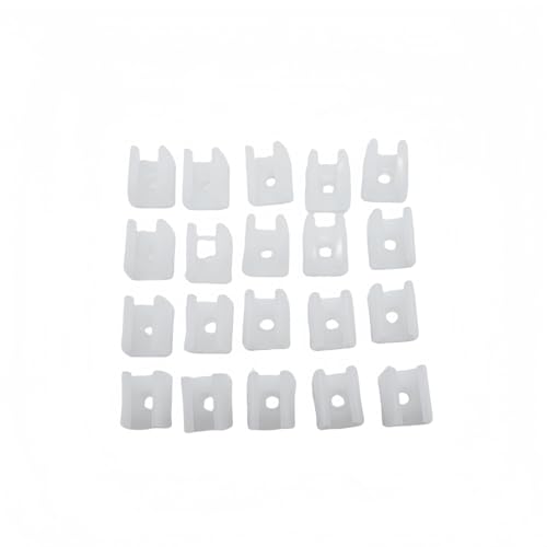 ONSSI Grapa Plástica Fijacion Para Montaje Tiras LED 220v de 10mm Anchura (Pack 20)