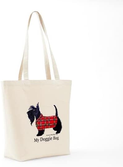 Miniatura 8 de CafePress Scottie - Bolsa de lona natural bolsa de compras reutilizable