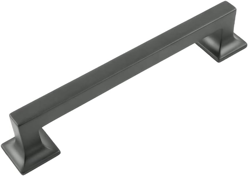 Hickory Hardware Studio Collection Pull 6-5/16 Inch (160mm) Center to Center Matte Black Finish